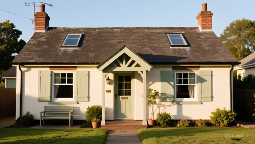 Een charmant en eenvoudig guesthouse exterieur.