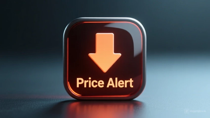Een icoon dat een prijsalert voorstelt met een pijl naar beneden.