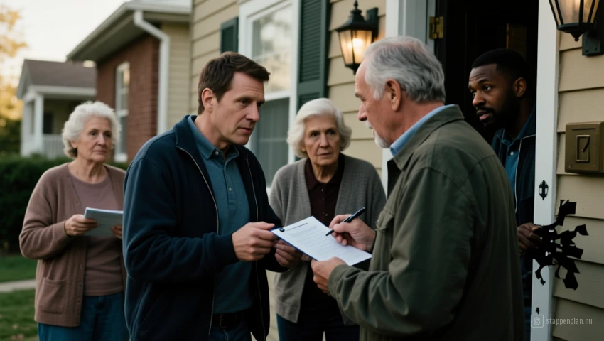 Buren die informatie uitwisselen over verdachte activiteiten.