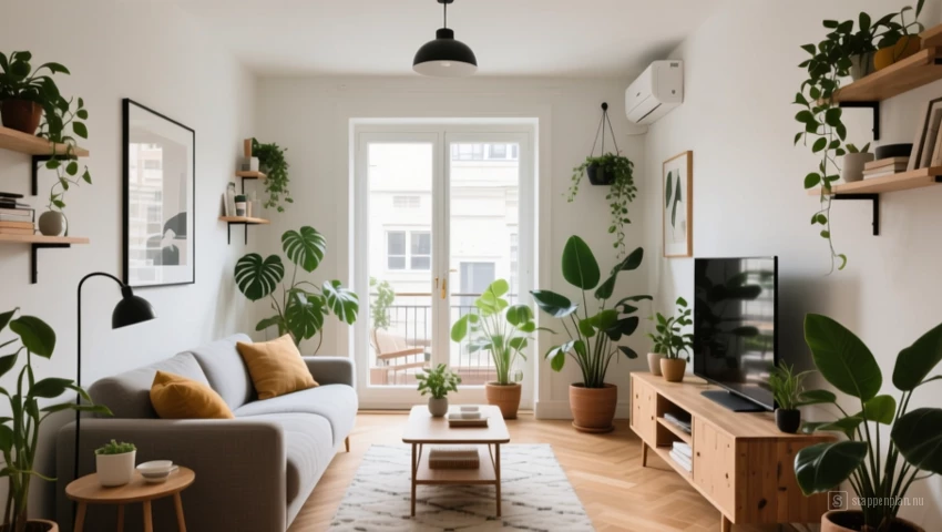 Een stijlvol Airbnb-appartement met een modern interieur.
