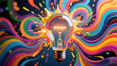 Abstracte weergave van ideeën