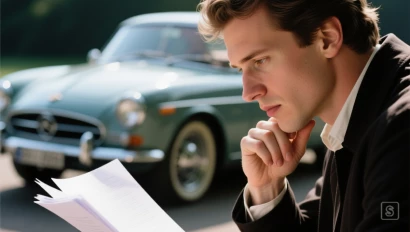 Persoon die taxatie documenten bekijkt.