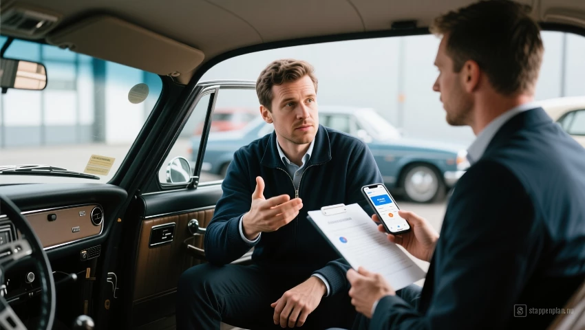 Oldtimer eigenaar bespreekt hertaxatie.