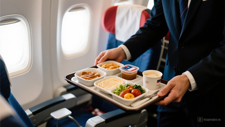Gezonde vliegtuigmaaltijd