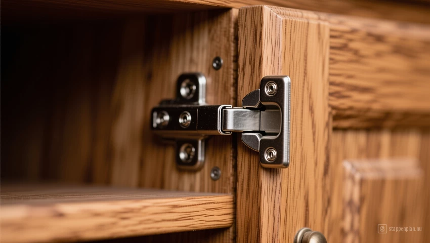 Scharnier vastschroeven