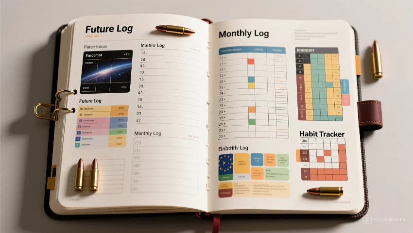 Gedetailleerde index pagina met verschillende secties