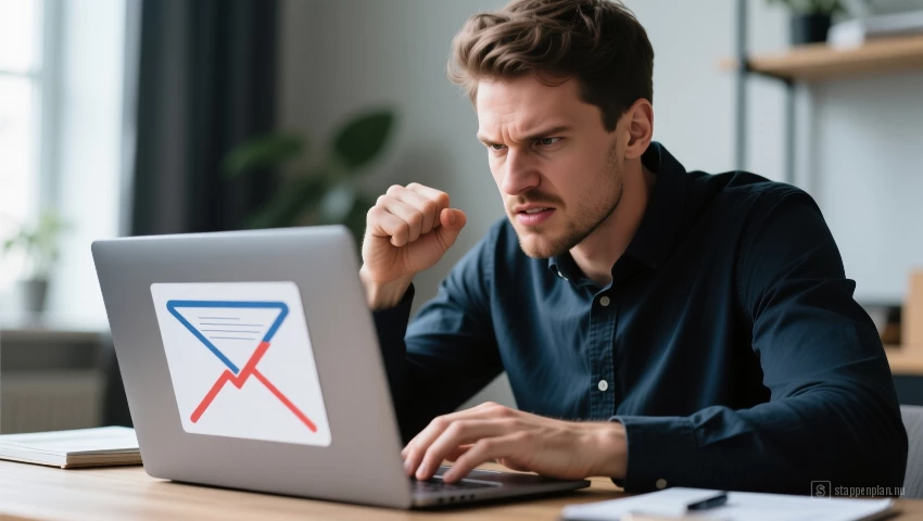 Persoon die zich afmeldt voor nieuwsbrief