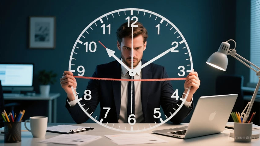 Persoon die grenzen stelt aan werktijd