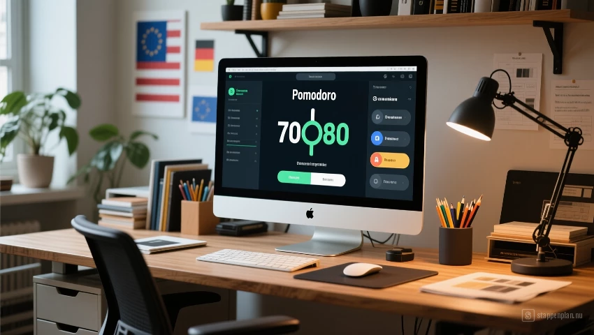 Werkplek met aanpasbare instellingen.