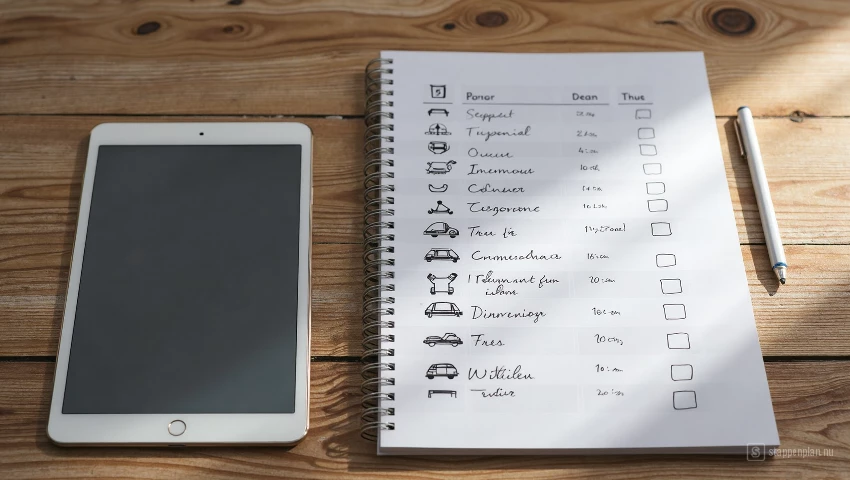 Tablet en notitieboek naast elkaar.