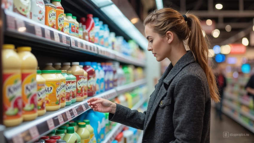 Persoon berekent prijs per eenheid