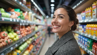 Persoon koopt huismerk producten