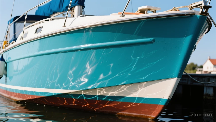 Bootromp met anti-fouling verf