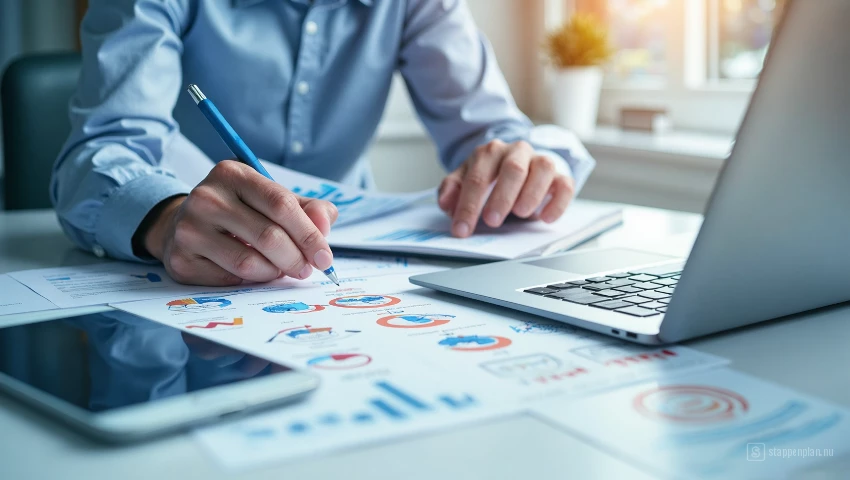 Iemand organiseert netwerk informatie