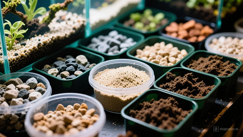 Aquarium bodembedekking.