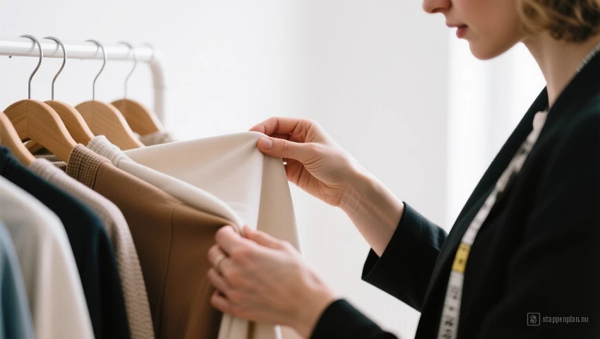 Iemand kiest zachte stoffen