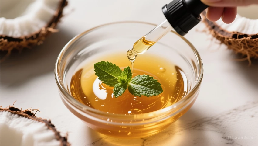 Druppelen van etherische olie