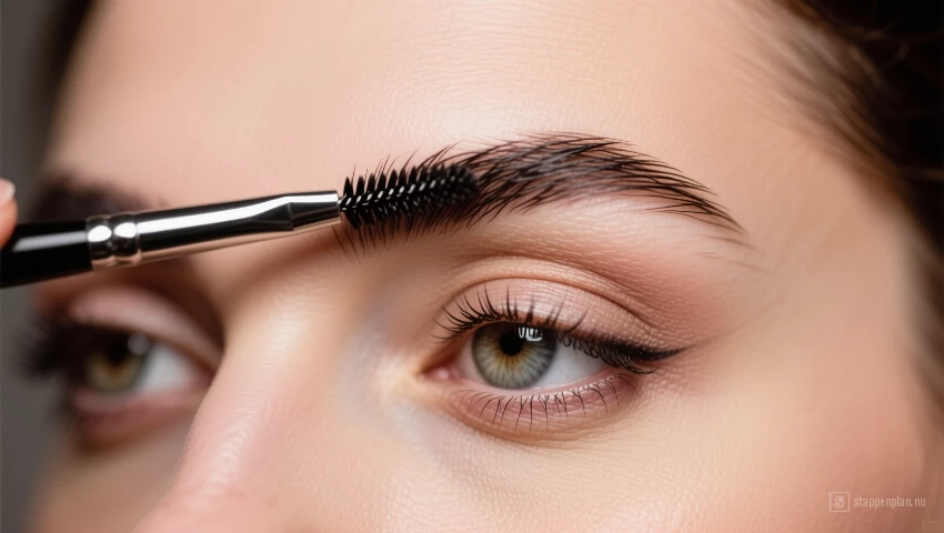 Gekamde wenkbrauwen met duidelijke boog.