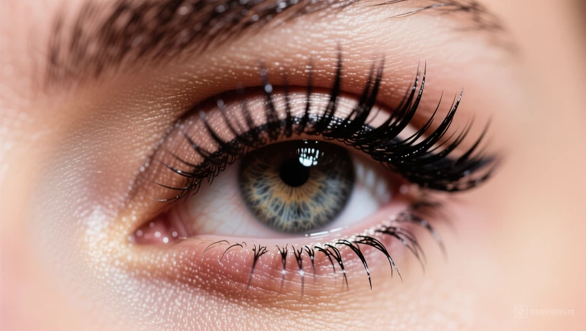 Lange en volumineuze wimpers met mascara