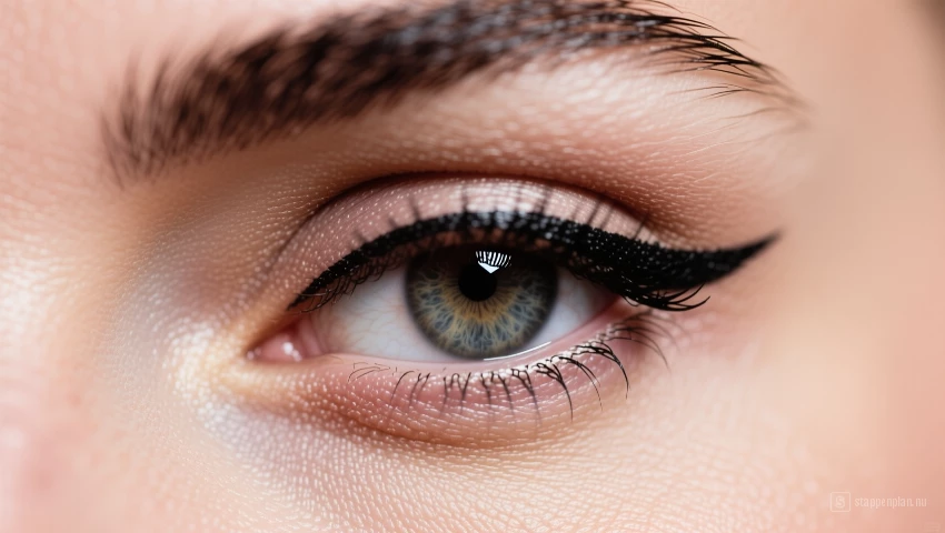 Oog met eyeliner