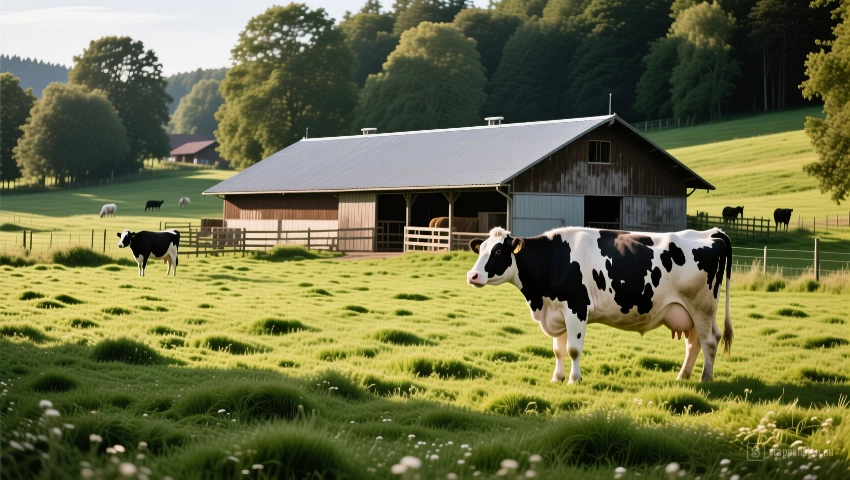 Schoon en goed onderhouden weiland.