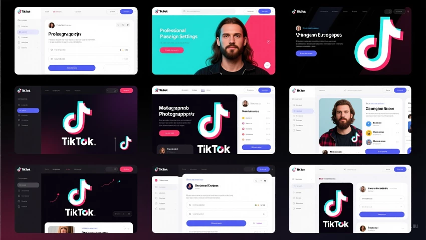 Collage van TikTok-advertentieformaten.