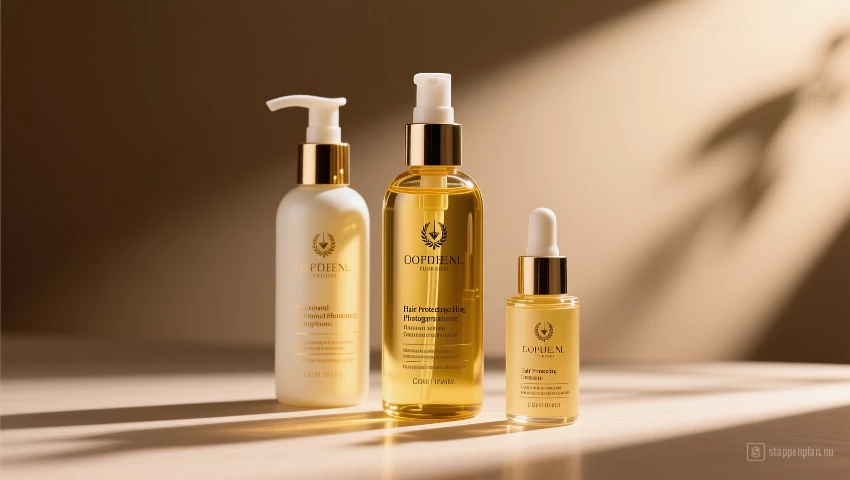 Verschillende haar beschermende oliën en serums.