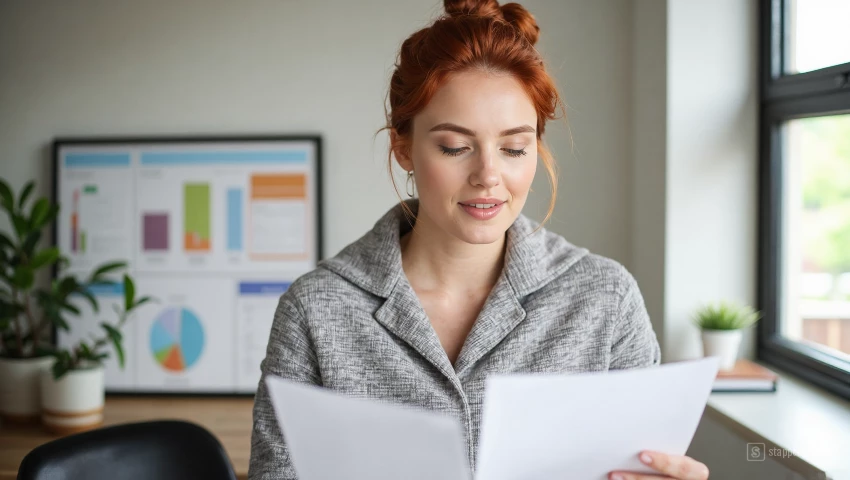 Persoon die de werkelijke uitgaven vergelijkt met het budget.