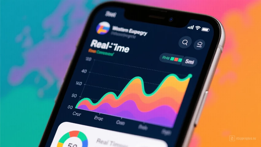 Real-time verbruiksgrafiek
