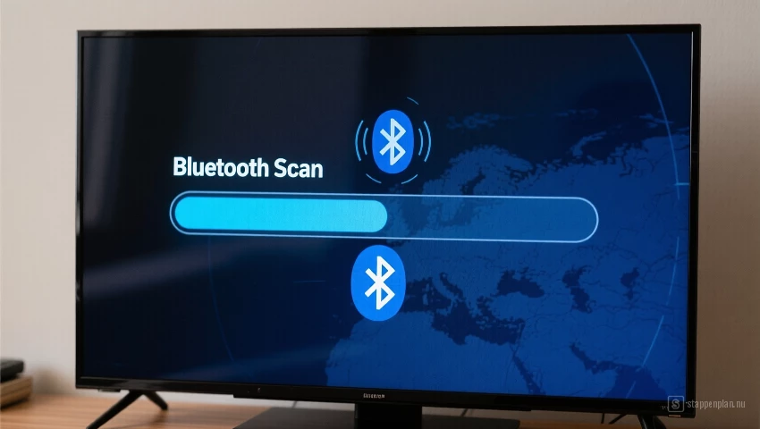 TV scherm tijdens Bluetooth scan
