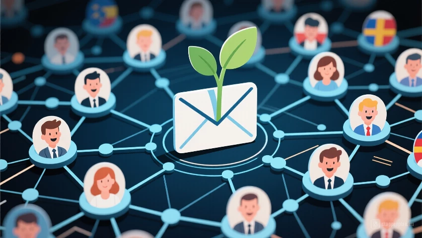 Groeiende e-maillijst.