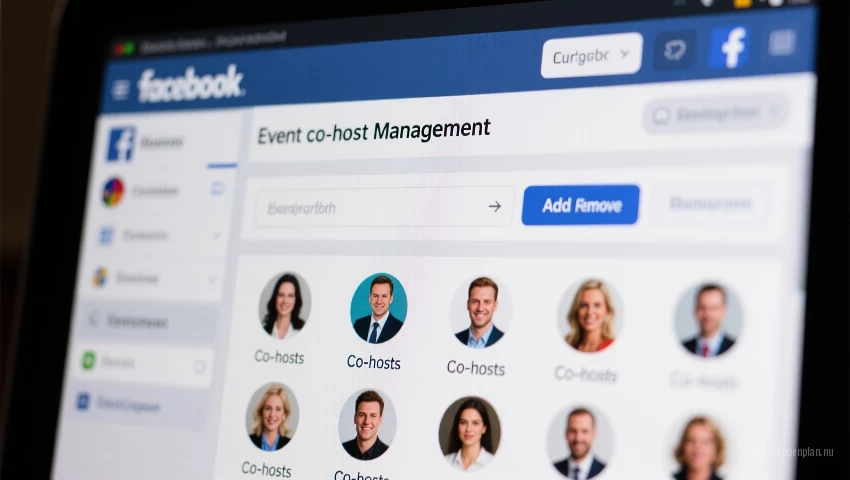 Facebook evenement co-host management