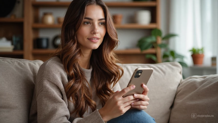 Vrouw die Facebook tagging instellingen aanpast