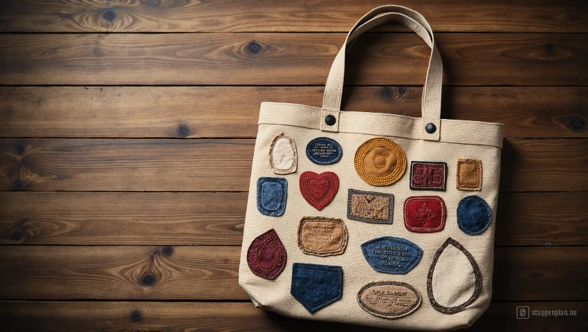 Tas met symmetrisch patroon