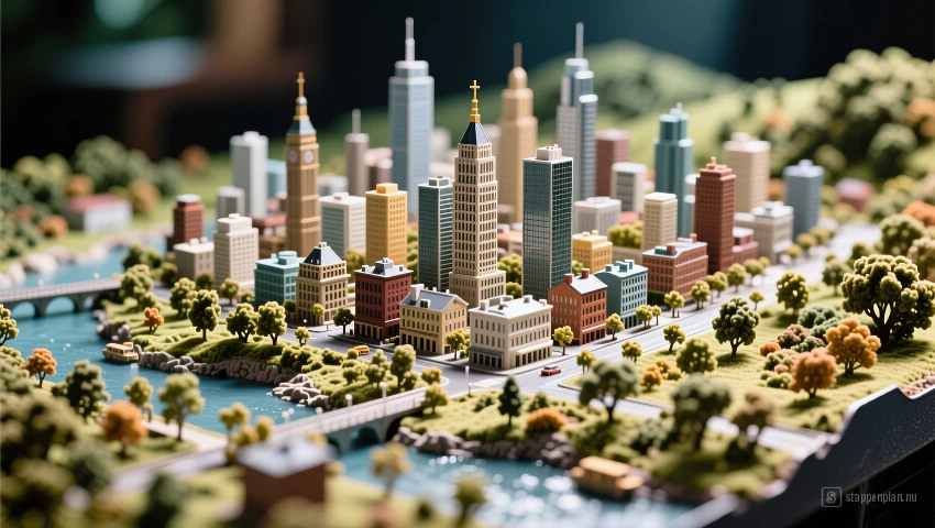 Een complete miniatuurstad.