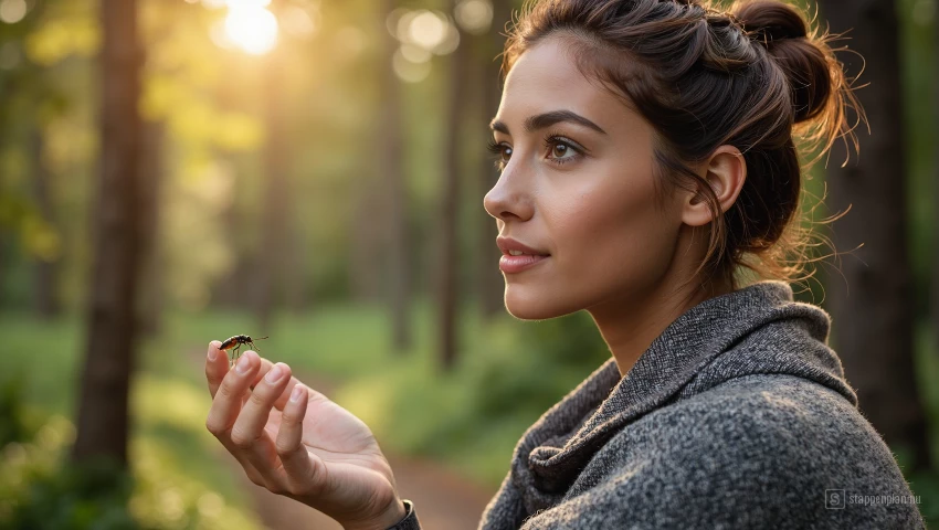 Persoon deelt kennis.