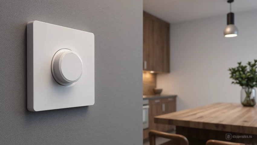 3D weergave van dimmer en verlichting