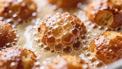 Macro foto van bubbels in beslag