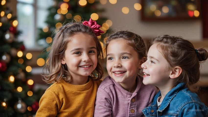 Lifestyle foto van kinderen die afscheid nemen.