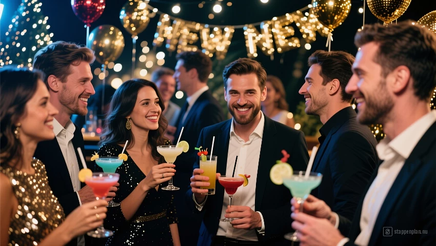 Sfeervolle foto van een feestelijke bijeenkomst.