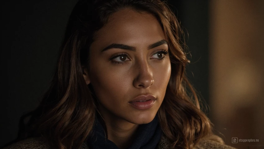 Iemand kijkt weg, suggereert verborgen emoties.