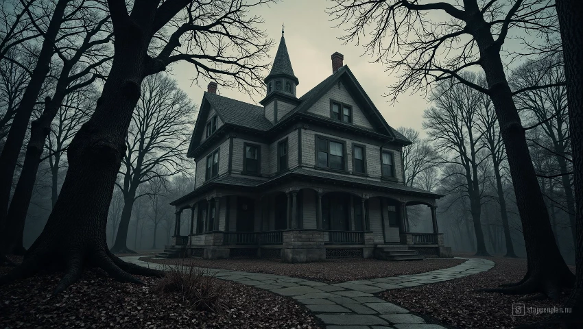Kruipend landhuis voor horror.