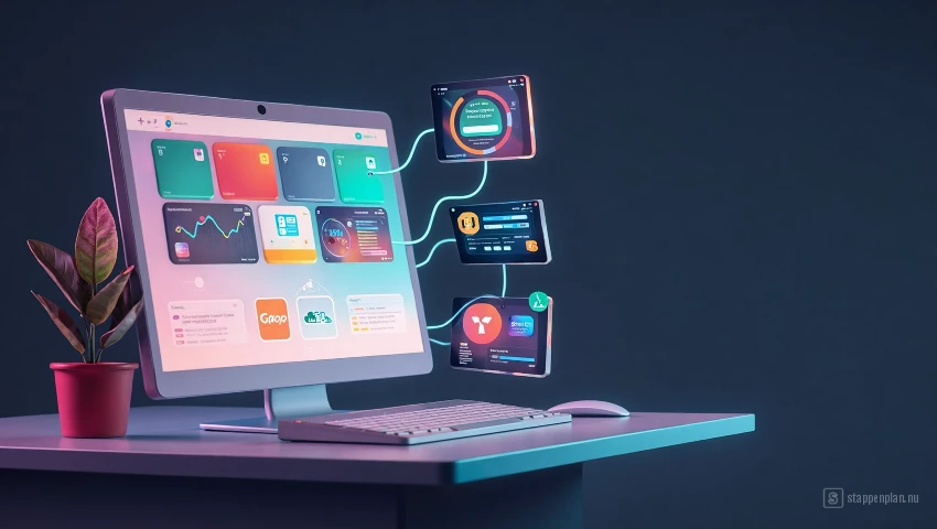 Computer update software, efficiënt proces.