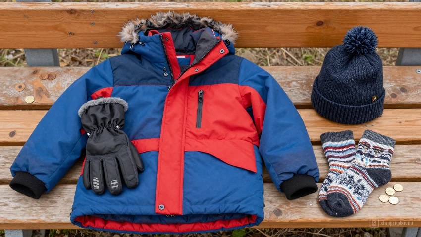 Warme kleding en accessoires voor de nieuwjaarsduik.