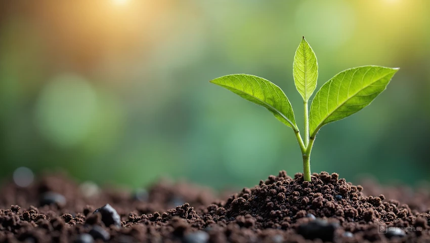 Zaad dat groeit tot een sterke plant, symbool voor affirmaties.