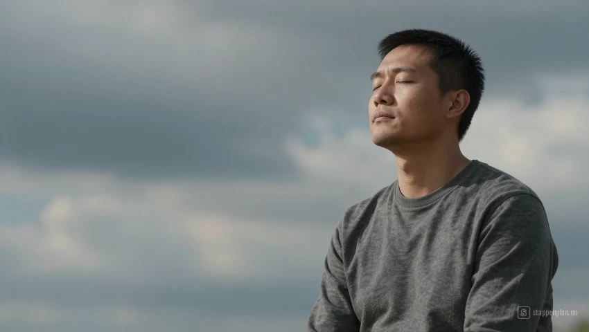 Man observeert gedachten en emoties.